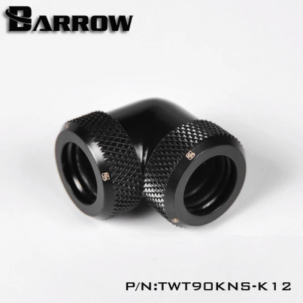 Barrow Hardtube L-Connector 12mm 90° black