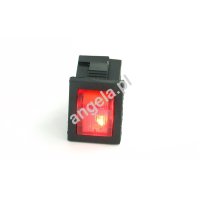 Phobya flat switch - LED red, black 3pin v.2